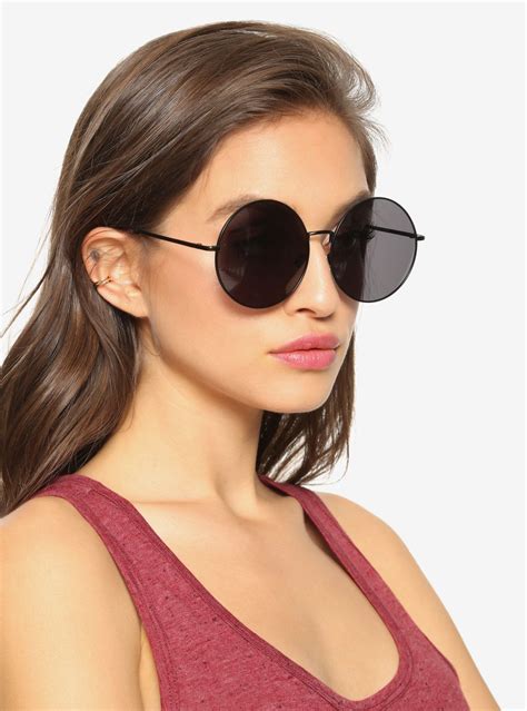 large round frame sunglasses|More.